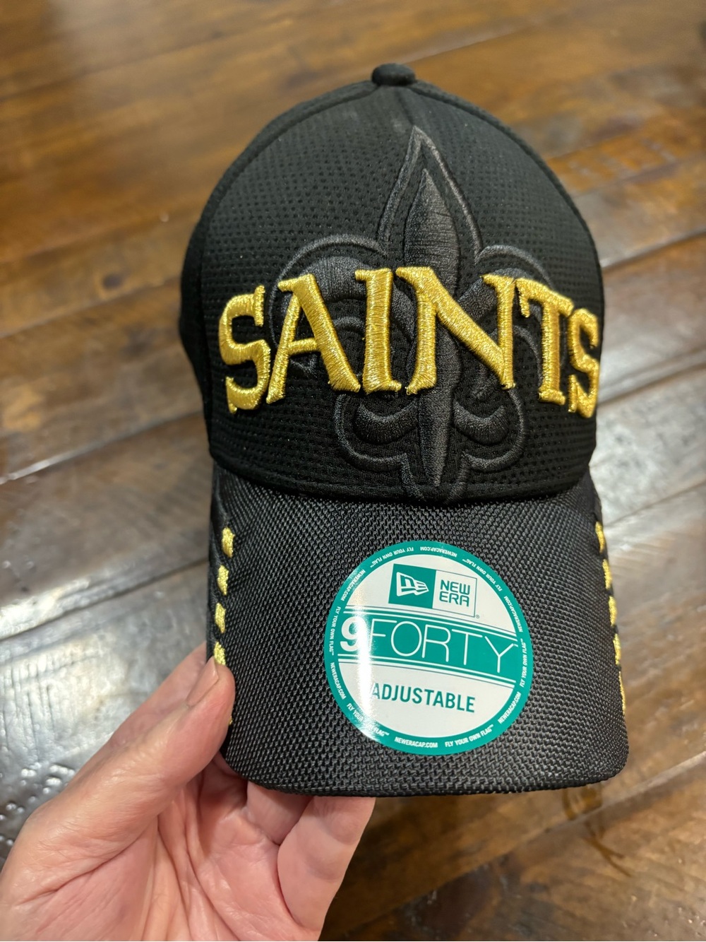 New Era Black and Gold 9FORTY Adjustable Cap